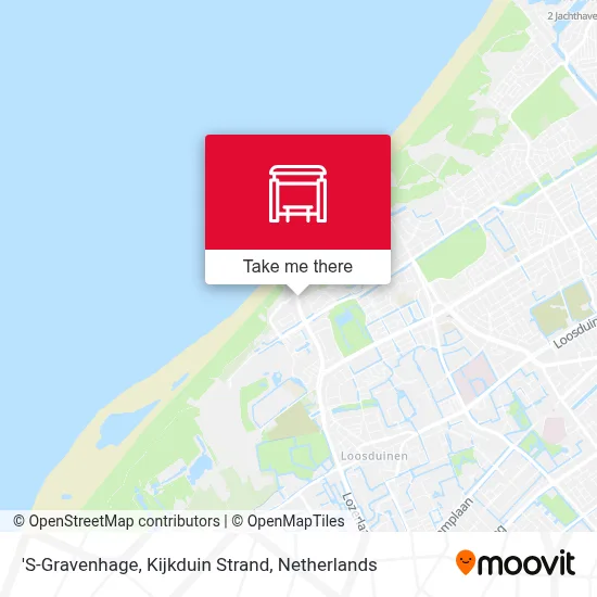'S-Gravenhage, Kijkduin Strand map