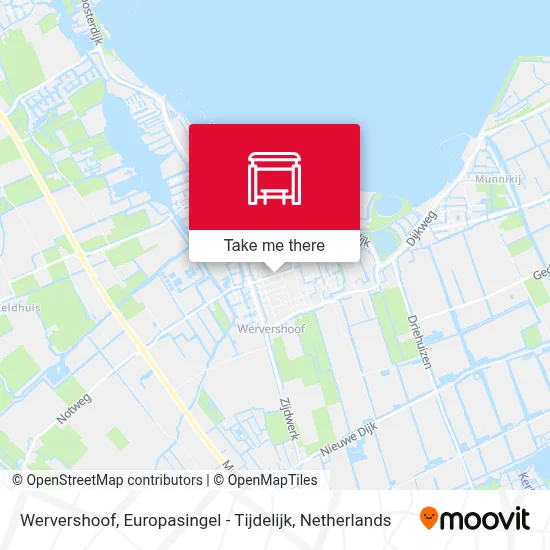 Wervershoof, Europasingel - Tijdelijk map