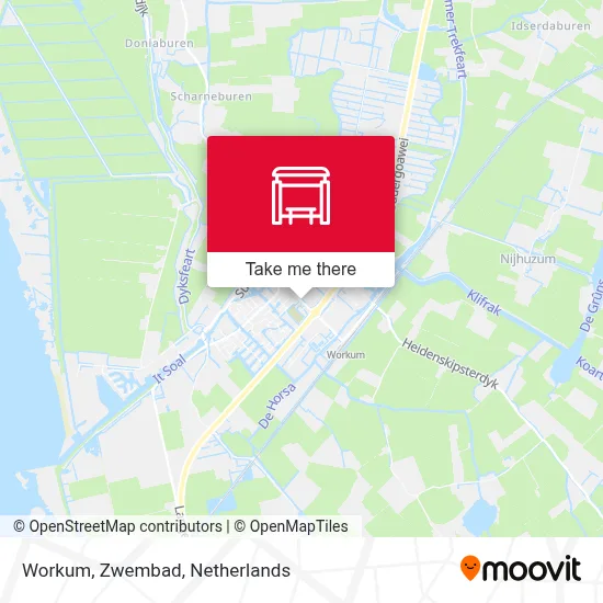 Workum, Zwembad map