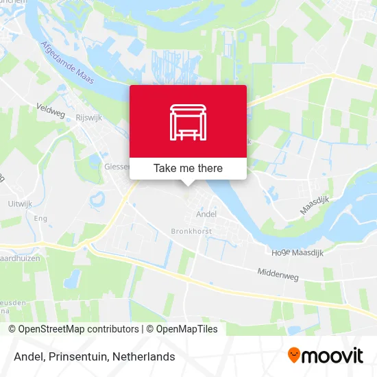 Andel, Prinsentuin Karte