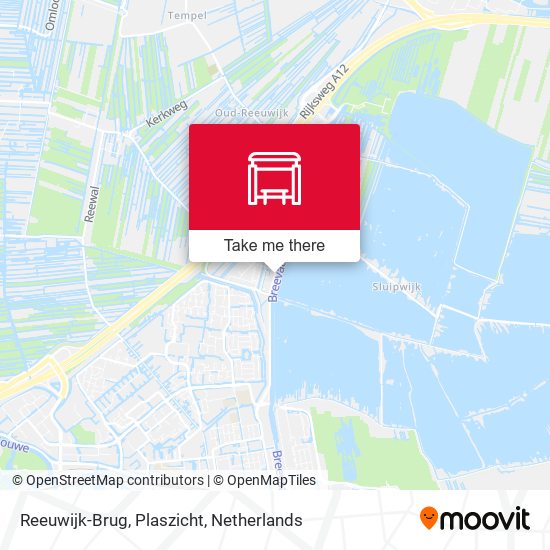 Reeuwijk-Brug, Plaszicht map