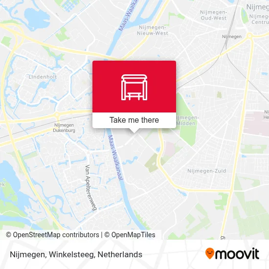 Nijmegen, Winkelsteeg Karte