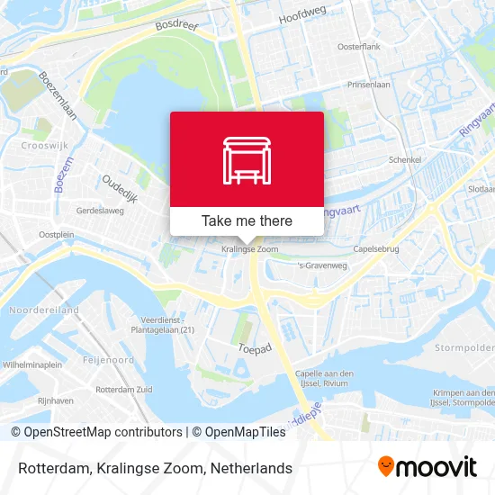 Rotterdam, Kralingse Zoom map