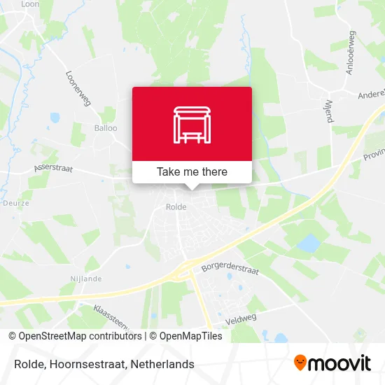 Rolde, Hoornsestraat Karte