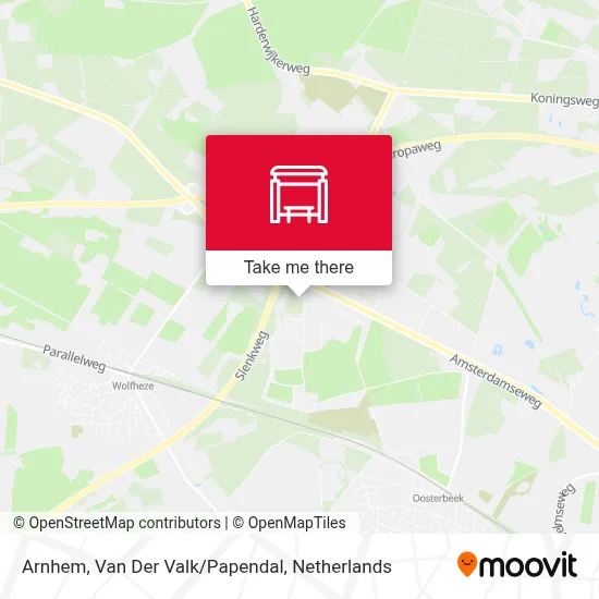 Arnhem, Van Der Valk/Papendal map