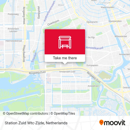 Station Zuid Wtc-Zijde map