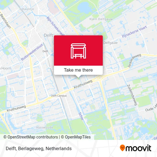 Delft, Berlageweg Karte