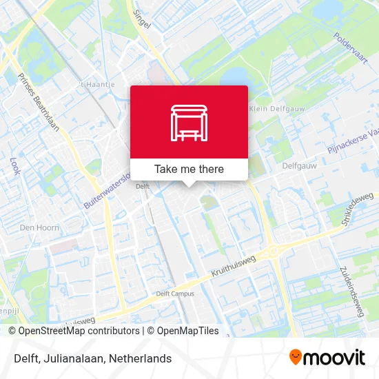Delft, Julianalaan map