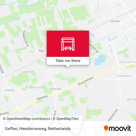Geffen, Heesterseweg Karte