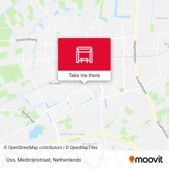 Oss, Medicijnstraat map