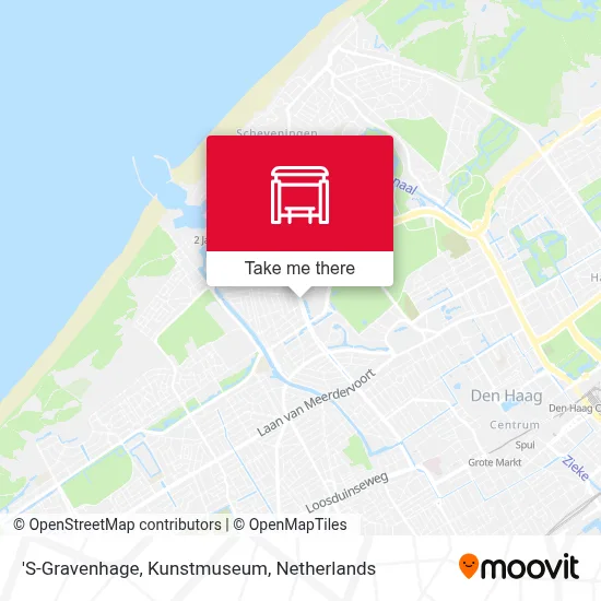 'S-Gravenhage, Kunstmuseum map