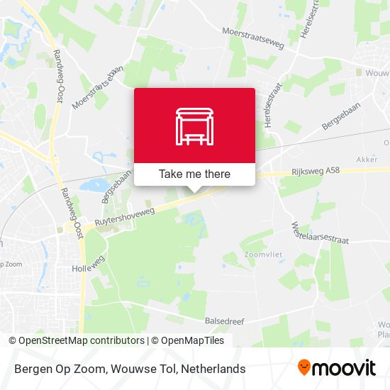 Bergen Op Zoom, Wouwse Tol map