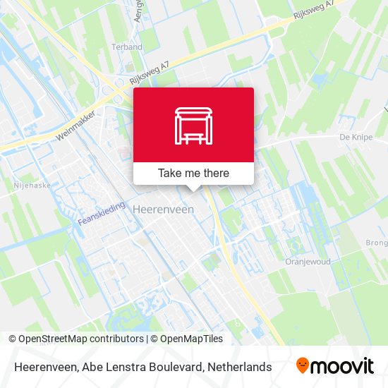 Heerenveen, Abe Lenstra Boulevard Karte