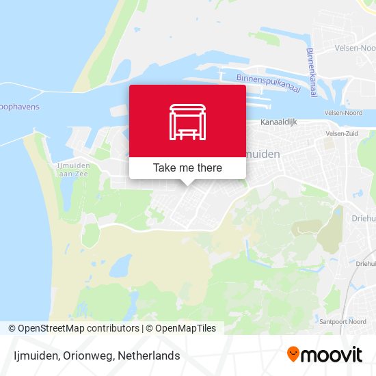 Ijmuiden, Orionweg Karte