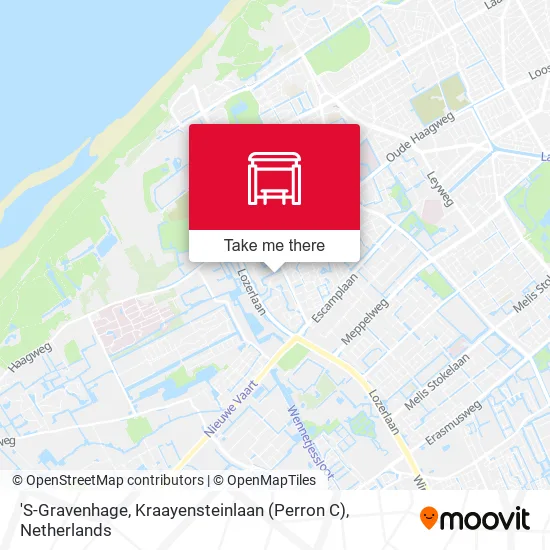 'S-Gravenhage, Kraayensteinlaan (Perron C) map
