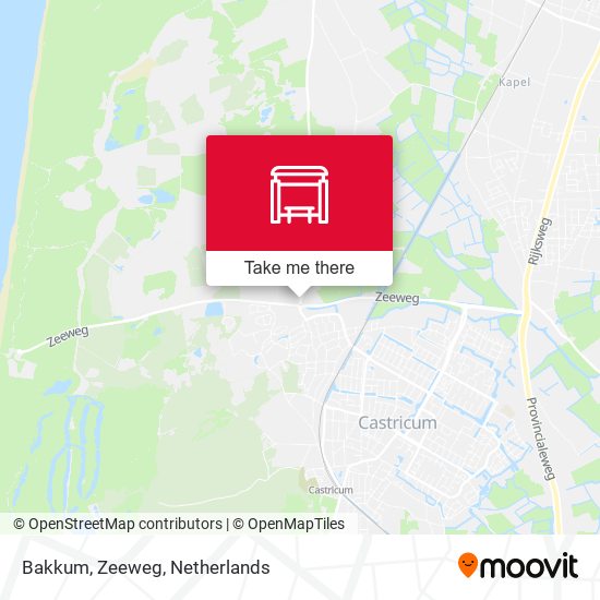 Bakkum, Zeeweg map