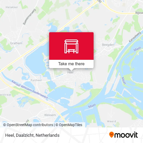 Heel, Daalzicht map