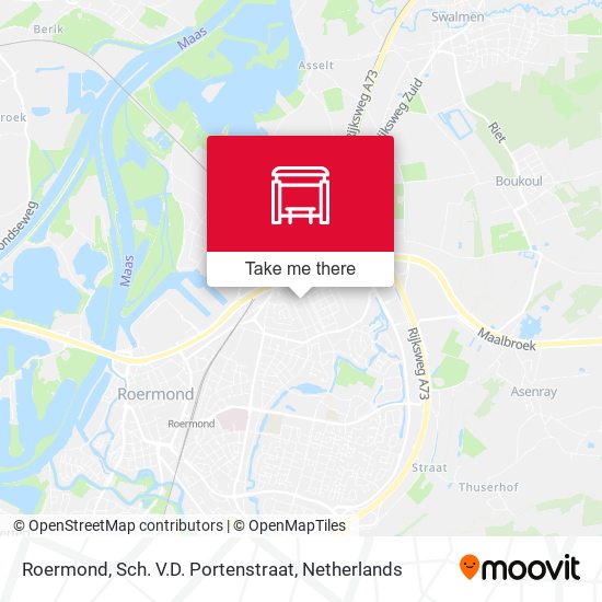 Roermond, Sch. V.D. Portenstraat map