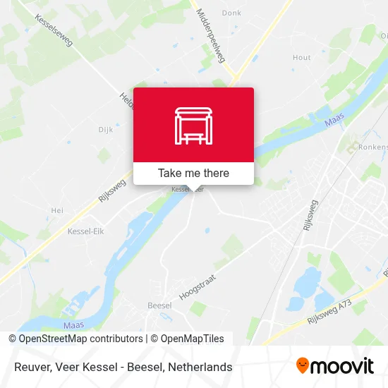 Reuver, Veer Kessel - Beesel map