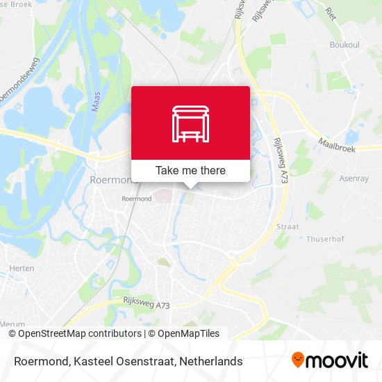 Roermond, Kasteel Osenstraat map