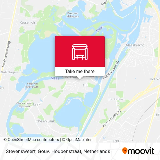 Stevensweert, Gouv. Houbenstraat map