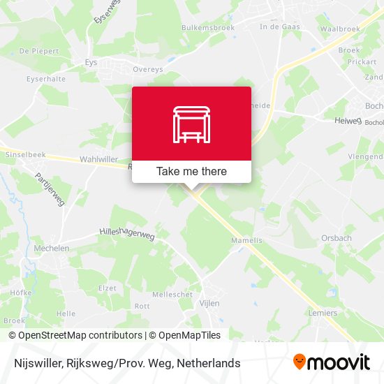 Nijswiller, Rijksweg/Prov. Weg map