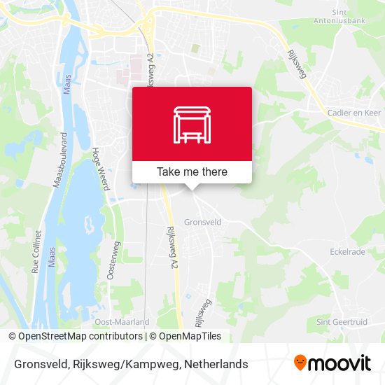 Gronsveld, Rijksweg/Kampweg map