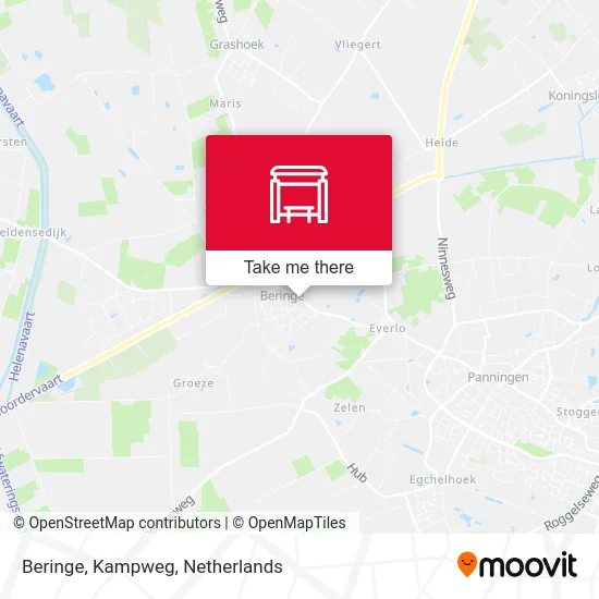 Beringe, Kampweg map