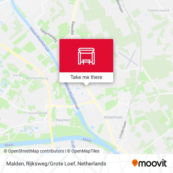 Malden, Rijksweg/Grote Loef map