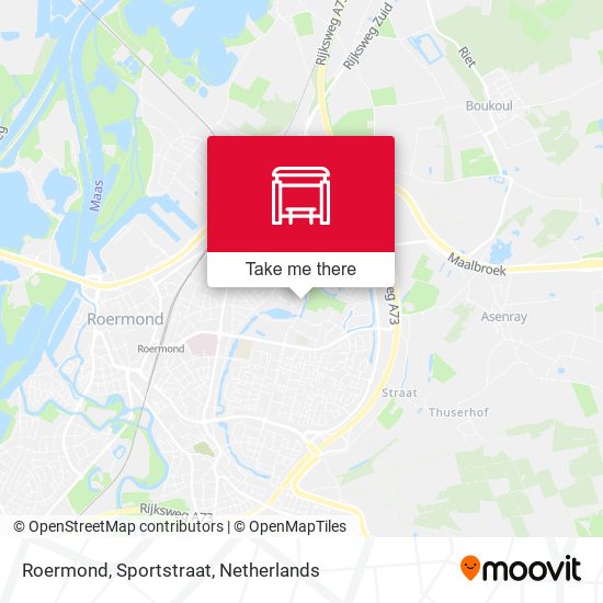 Roermond, Sportstraat map