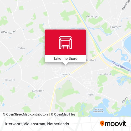 Ittervoort, Violenstraat Karte