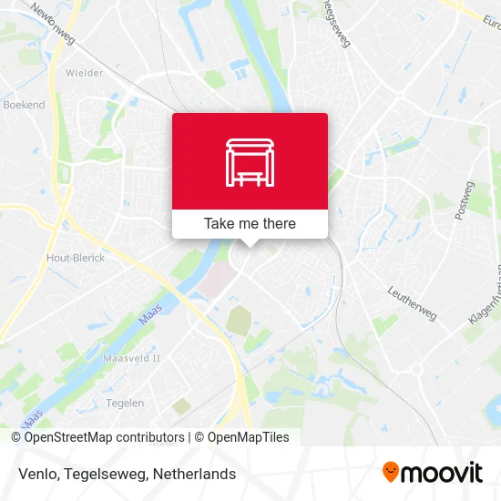 Venlo, Tegelseweg map