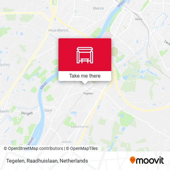 Tegelen, Raadhuislaan map