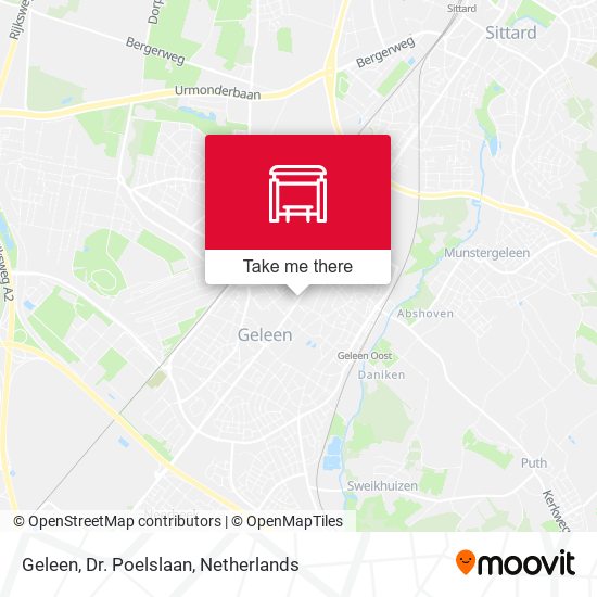 Geleen, Dr. Poelslaan map