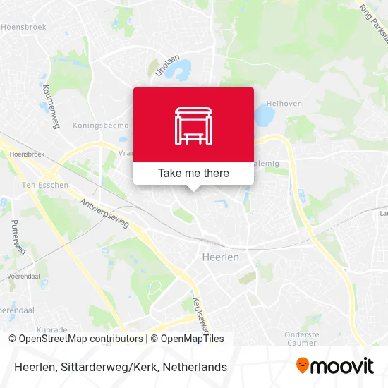 Heerlen, Sittarderweg/Kerk map