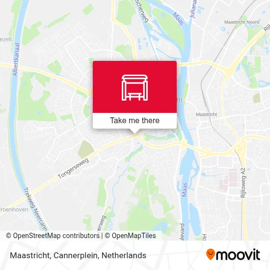 Maastricht, Cannerplein map