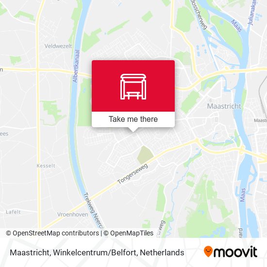 Maastricht, Winkelcentrum / Belfort map