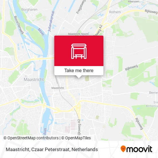 Maastricht, Czaar Peterstraat map