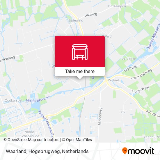 Waarland, Hogebrugweg map