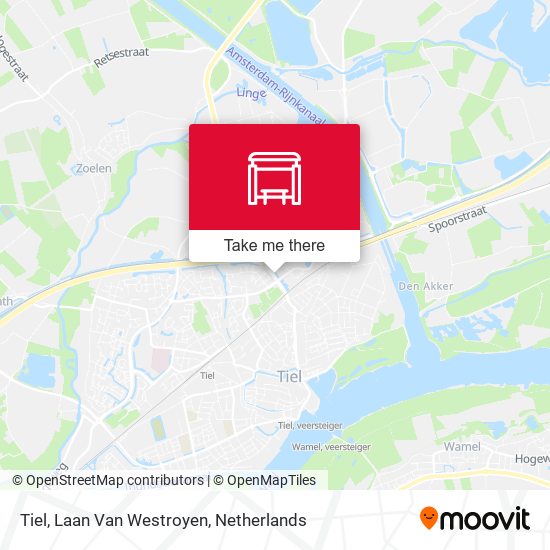 Tiel, Laan Van Westroyen map