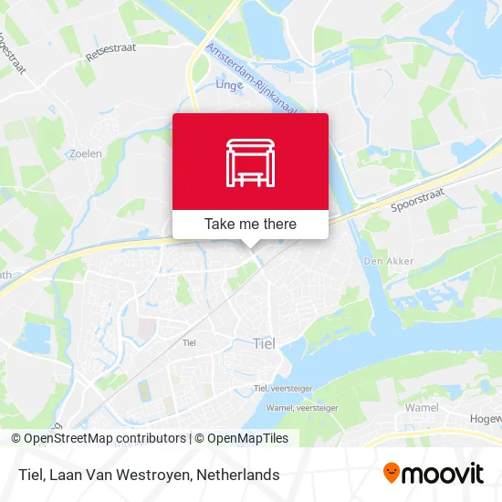 Tiel, Laan Van Westroyen map