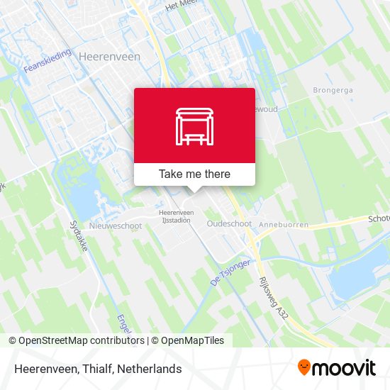Heerenveen, Thialf map