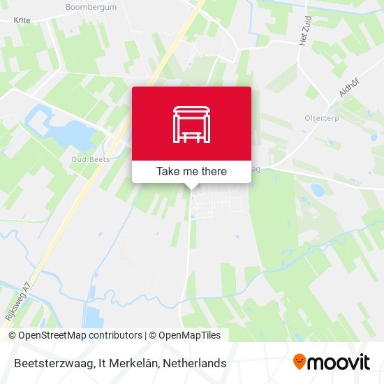 Beetsterzwaag, It Merkelân Karte