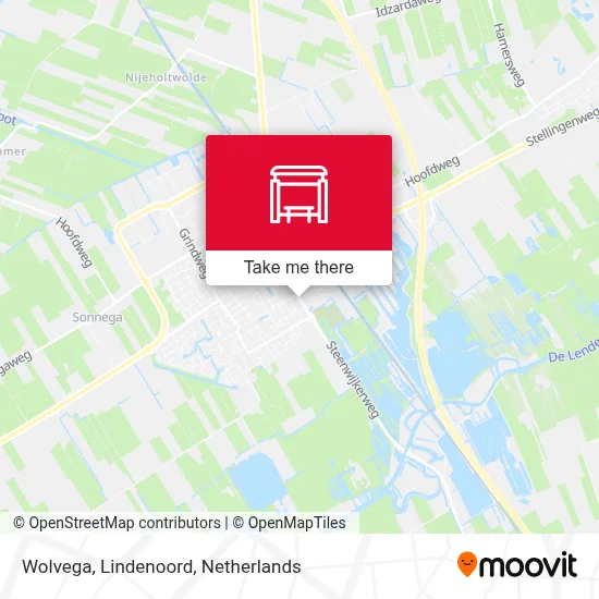 Wolvega, Lindenoord Karte