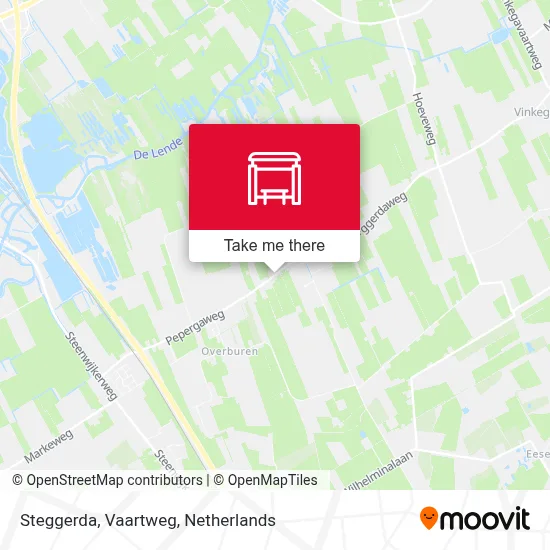 Steggerda, Vaartweg Karte