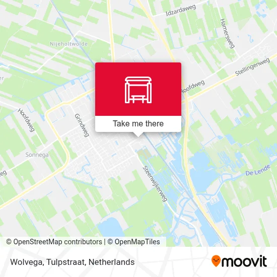 Wolvega, Tulpstraat map