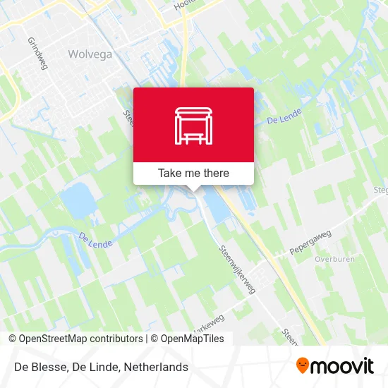 De Blesse, De Linde Karte