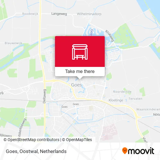 Goes, Oostwal map