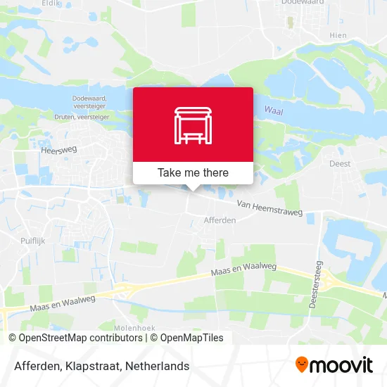 Afferden, Klapstraat map