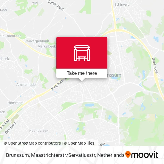 Brunssum, Maastrichterstr / Servatiusstr map